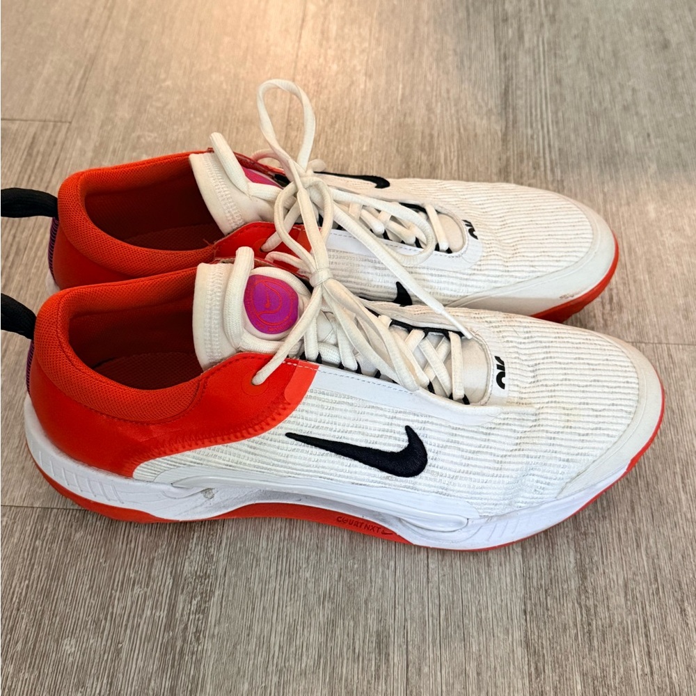 Nike Kids Sneakers in White and Orange